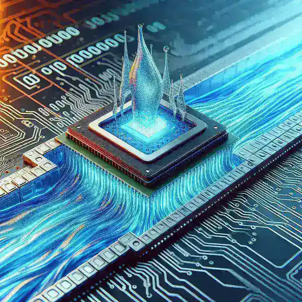 "Diagram illustrating direct-to-chip cooling implementation for local AI GPUs, showcasing advanced thermal management techniques and efficient heat dissipation."
